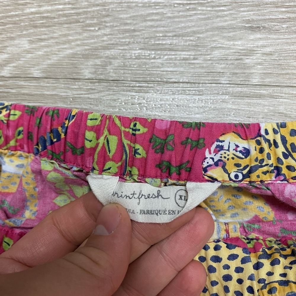 Printfresh Bagheera Leopard Pajama Pants Women's XL Pink 100% Organic Cotton - Picture 4 of 8